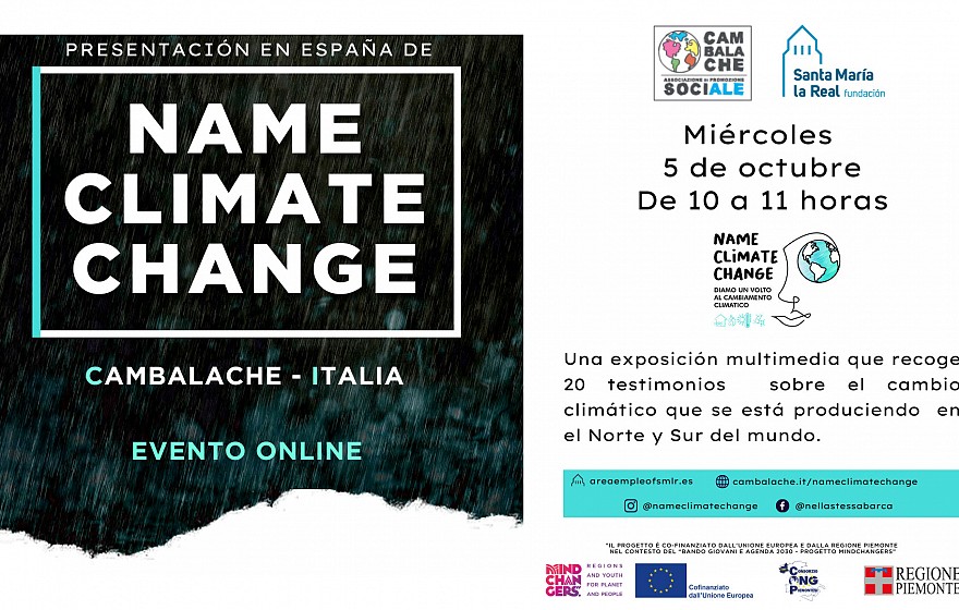 La ONG italiana Cambalache presenta en España ‘Name Climate Change’